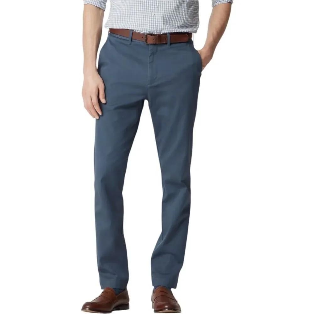 J Crew Pants Mens 36x34 Legacy Blue Athletic Slim Chino Casual Office CO401 NWT